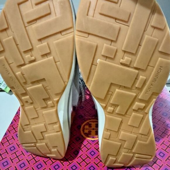 Brand new Tory Burch sz 10 Gemini Link Platform Silver Quilted Nylon Hiking Boot - Picture 4 of 7